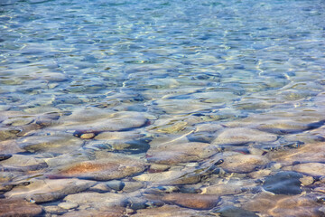 Stones  on the seabed