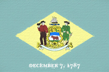 Flag of Delaware Wall.