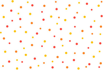 Colorful paper confetti isolated on white background