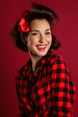 portrait of a pin up girl
