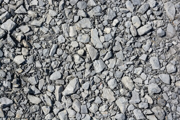 Crushed limestone aggregate