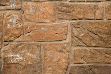 Brown stone wall background texture