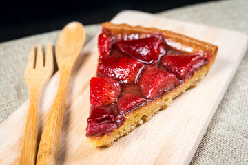 one slice of pie dessert ready to eat