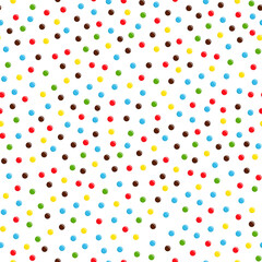 Colorful dotted seamless pattern
