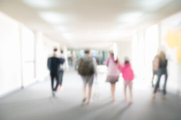 Abstract blurred image of business people traveling. use for brochure cover web design template background