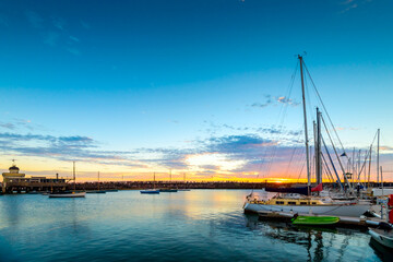 Watching penguins at St. Kilda Beach, Victoria, Australia