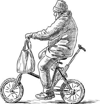 The Old Man Rides On The Bicycle