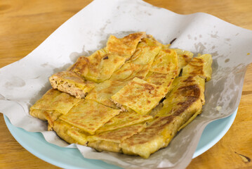 Thai banana and egg roti 