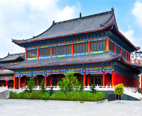 Part of the Mi Tuo Shi Buddhist Temple in Liaoyuan, Jilin, China.