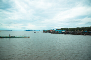 Local fisheries village in Thailand