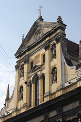 Fototapeta na wymiar Church of St. Peter and Paul of the Order of the Jesuits. Built in 1610-1630 in Lviv, Ukraine