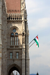 Fototapeta na wymiar The Hungarian Parliament Building in Budapest, Hungary