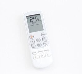 Adjust remote control of air conditioner to 24 degrees celsius