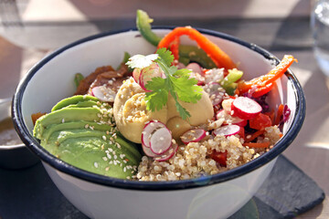 buddha bowl with quinoa and veggies