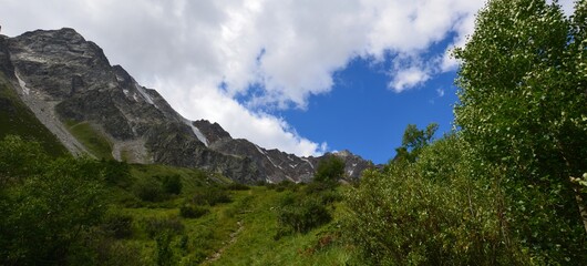 in the foothills of Mount Elbrus