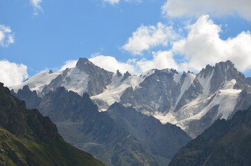 Fototapeta na wymiar in the foothills of Mount Elbrus