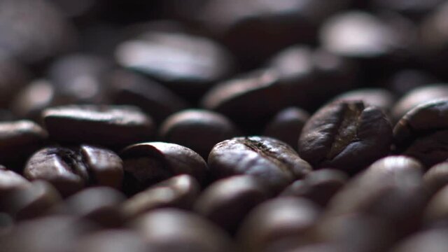 Macro roasting coffee