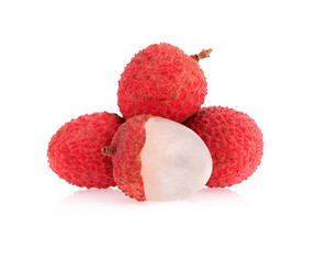 lychee isolated on white background