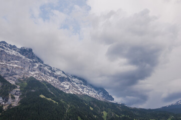 Grindelwald, Dorf, Eiger, Eigernordwand, Kleine Scheidegg, Berner Oberland, Lauberhorn, Unwetter, Alpen, Schweizer Berge, Frühling, Sommer, Schweiz