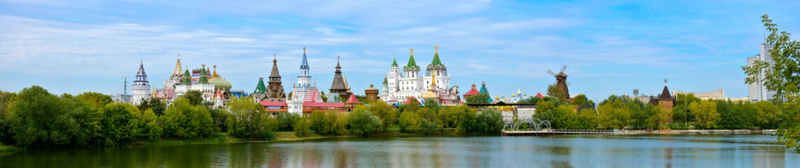 Fototapeta premium Panoramic view of Izmailovo Kremlin
