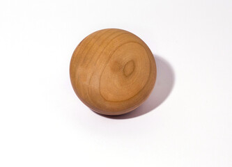 Wooden box on a white background