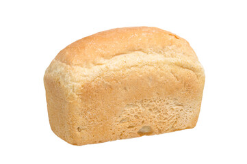 Whole bread isolated on white background