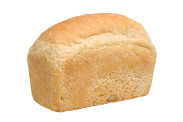 Whole bread isolated on white background