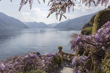 Italy, Lombardy, Como district. Como Lake, Villa del Balbianello