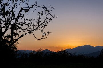 Isernia, tramonto