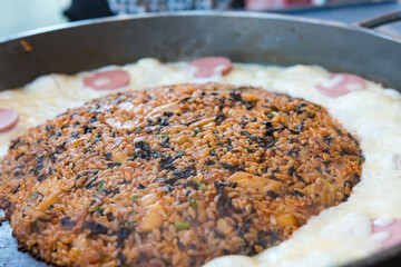 cooking Korean local food