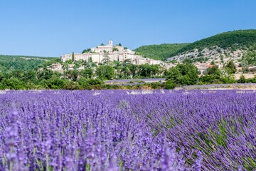 Plakat France, Provence, village of Banon in the Vaucluse