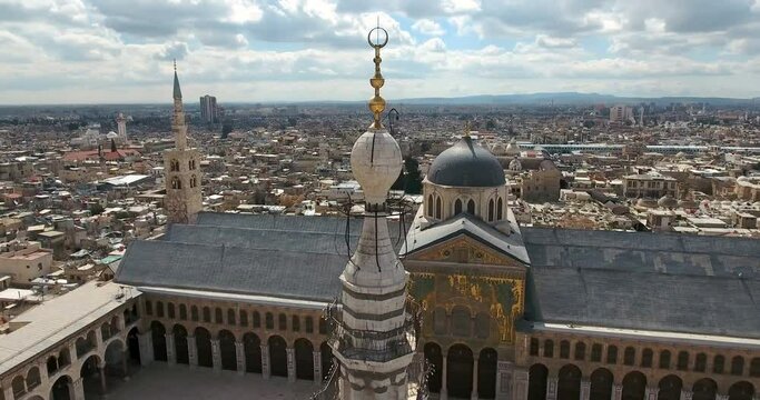 la grande mosqu&eacute;e de damas syrie