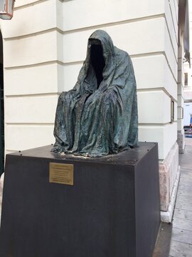  Anna Chromy, Empty Cloak Statue, Il Commendatorie, At Estates theatre, Prague, Czech Republic