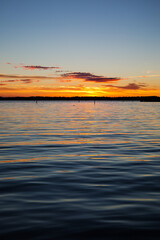 Fototapeta na wymiar Baltic See in beautiful evening light