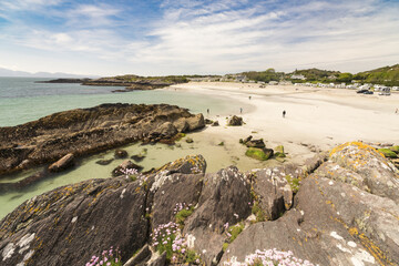 Fototapeta na wymiar Glenbeg Beach along Ring of Kerry. Brackaharagh, Co.Kerry, Munster, Ireland, Europe