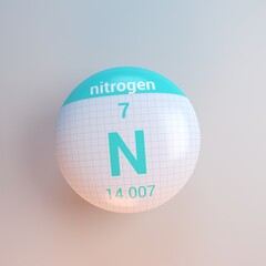 3D rendering periodic table icon