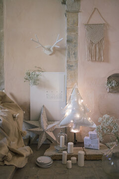 Ambiance de No&euml;l en blanc
