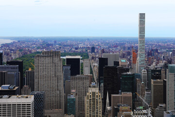 Obraz premium Wide view of Midtown Manhattan in New York
