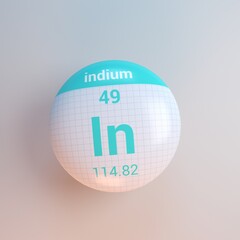 3D rendering periodic table icon