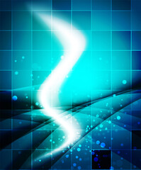 Shiny wave, magicabstract background