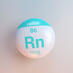 3D rendering periodic table icon