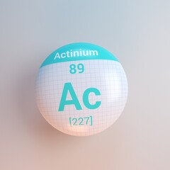 3D rendering periodic table icon