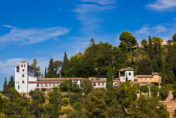 Alhambra palace at Granada Spain