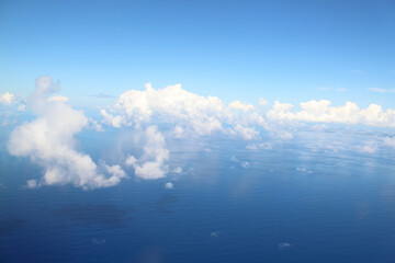 Beautiful sky and blue ocean