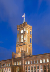 The Rotes Rathaus in Alexanderplatz - Berlin - Germany