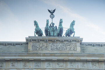 Fototapeta premium A detail of Brandenburger Tor. Mitte district - Berlin - Germany