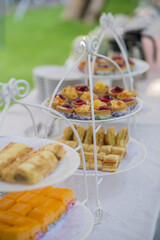Thai wedding food and wedding decoration