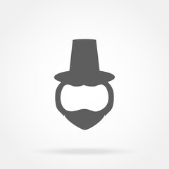 Template face leprechaun on St. Patrick s Day