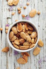 Roasted almonds with rosemary and sea salt