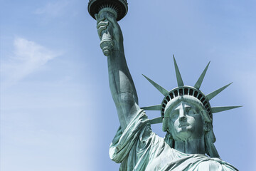 The Statue of Liberty.